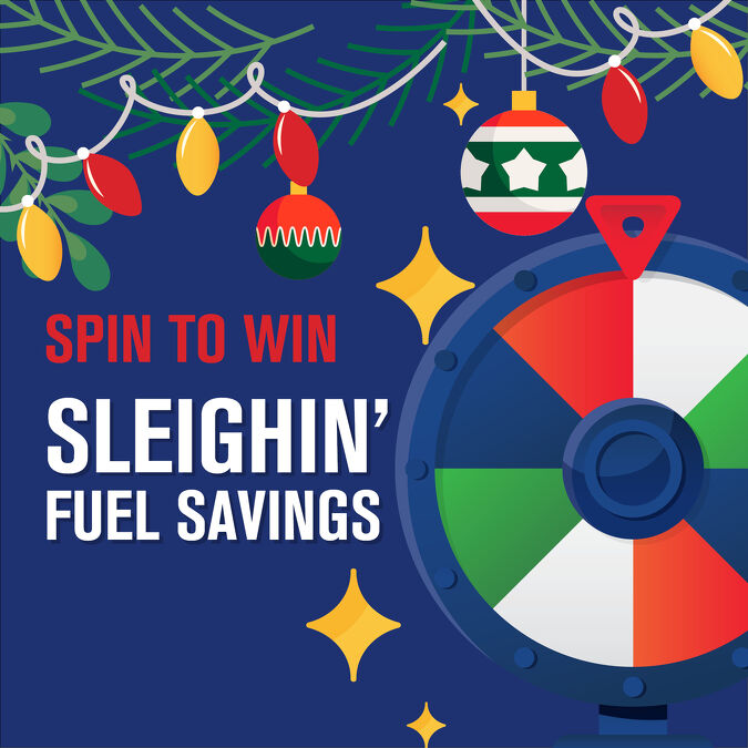 Spin to win sleighin' fuel savings